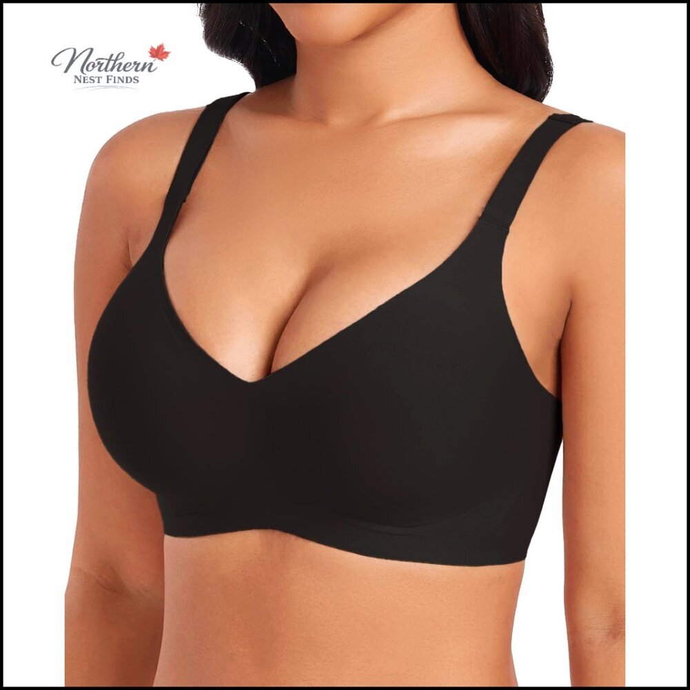 Wireless Push Up Bra Seamless Adjustable Straps with Extender